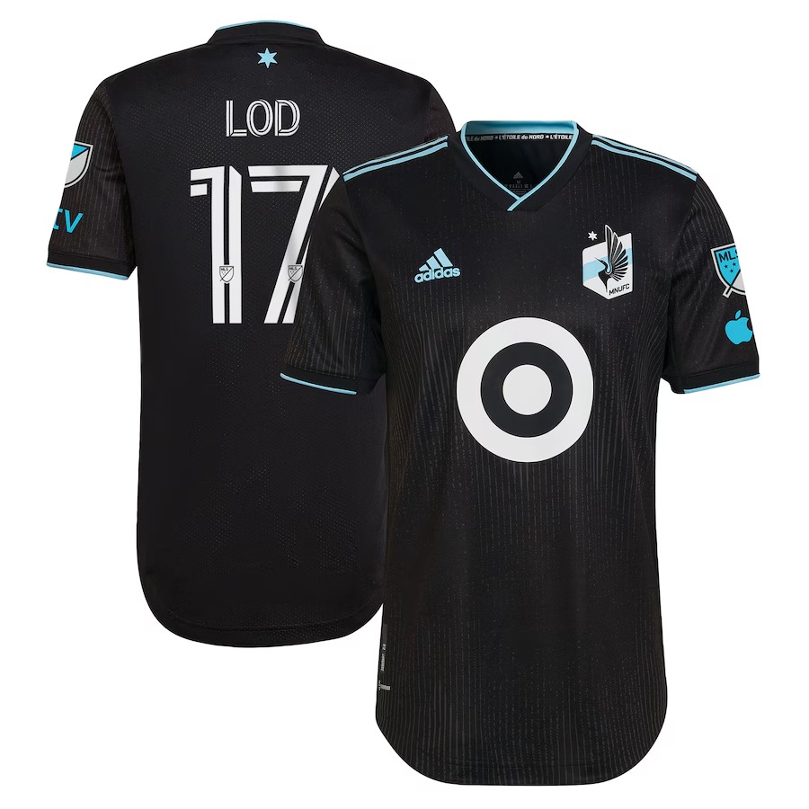 Men's Minnesota United FC Robin Lod adidas Black 2023 Minnesota Night Kit Authentic Player Jersey - Jersey