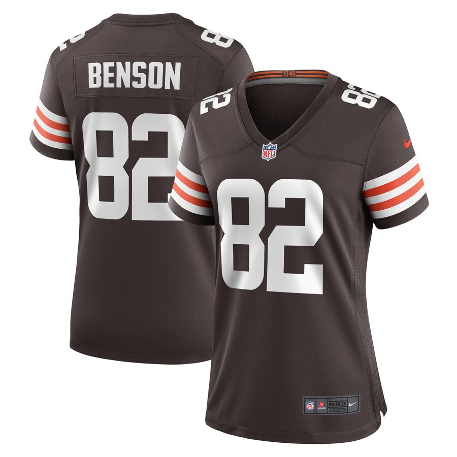 Women's Cleveland Browns Trinity Benson Nike  Brown Team Game Jersey - Jersey