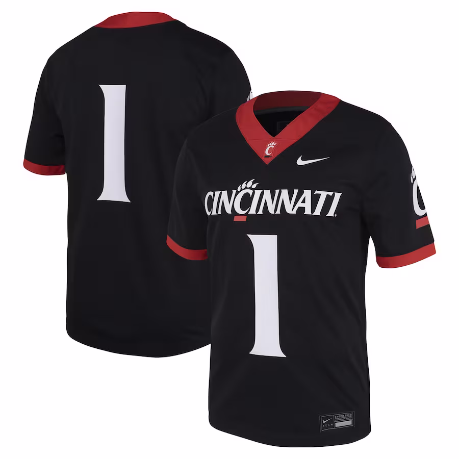 #1 Cincinnati Bearcats Nike Untouchable Football Jersey – Black - Jersey