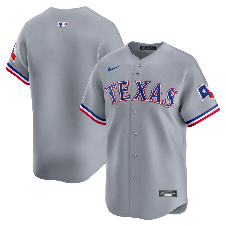 Men's Texas Rangers  Nike Gray Away Limited Jersey - Jersey