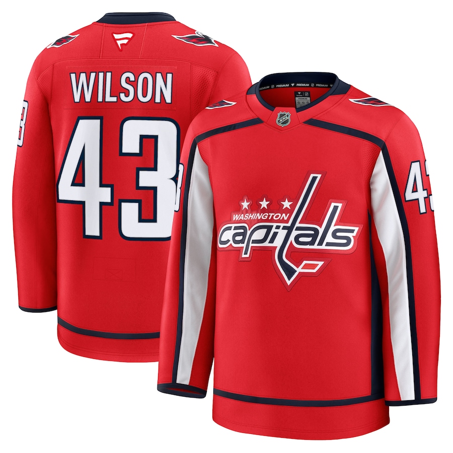 Men's Washington Capitals Tom Wilson Fanatics Red Home Premium Jersey - Jersey