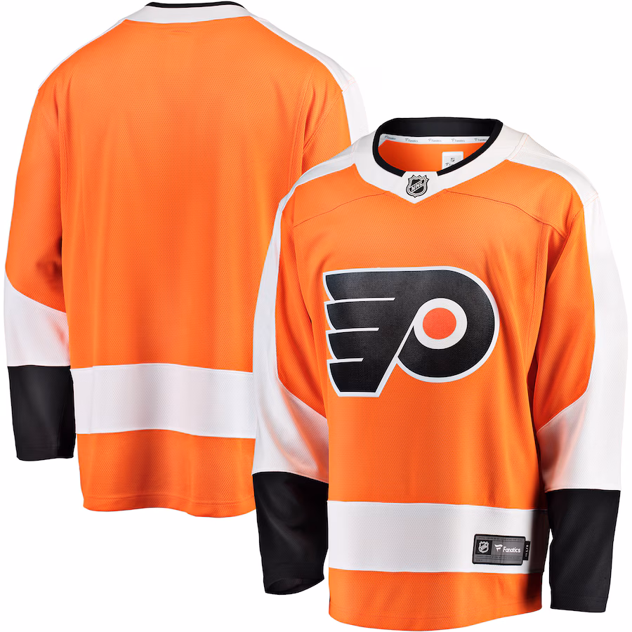 Men's Philadelphia Flyers Fanatics Orange Breakaway Home Jersey - Jersey