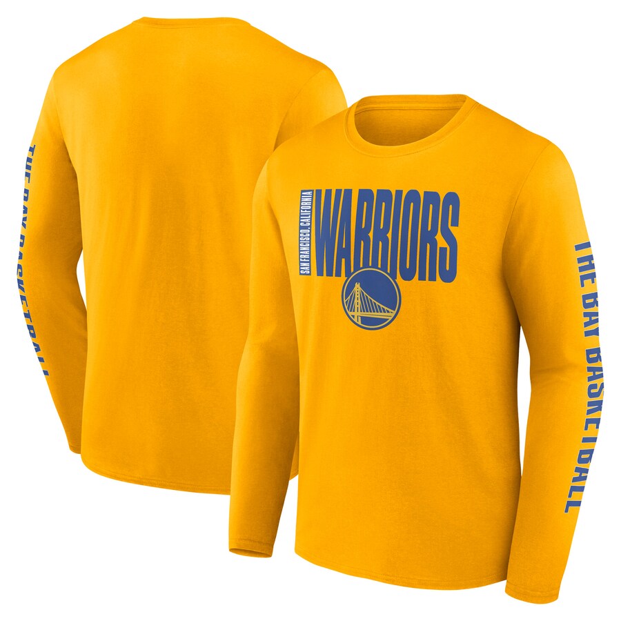 Men's Golden State Warriors Gold Vision Long Sleeve T-Shirt - Jersey