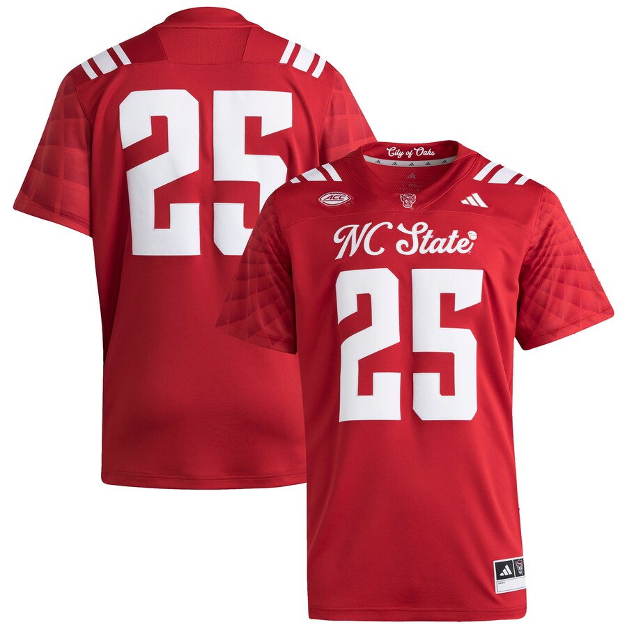 Men's adidas #25 Red NC State Wolfpack Premier Strategy Jersey - Jersey