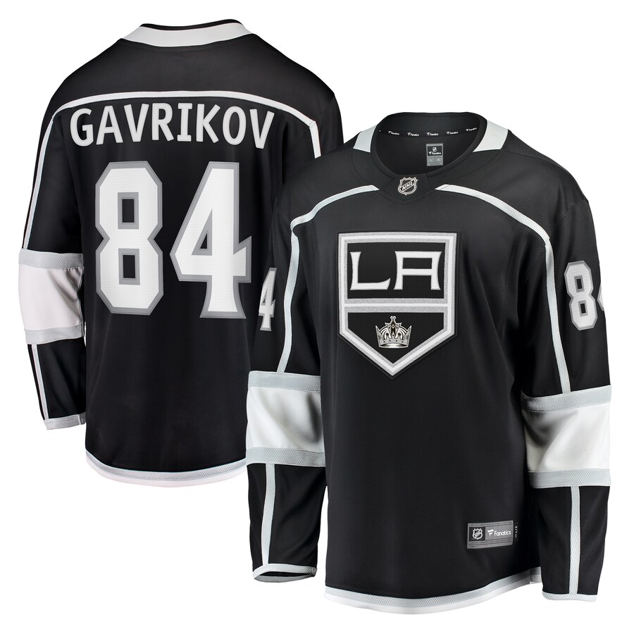 Men's Los Angeles Kings Vladislav Gavrikov Fanatics Branded Black Home Breakaway Jersey - Jersey