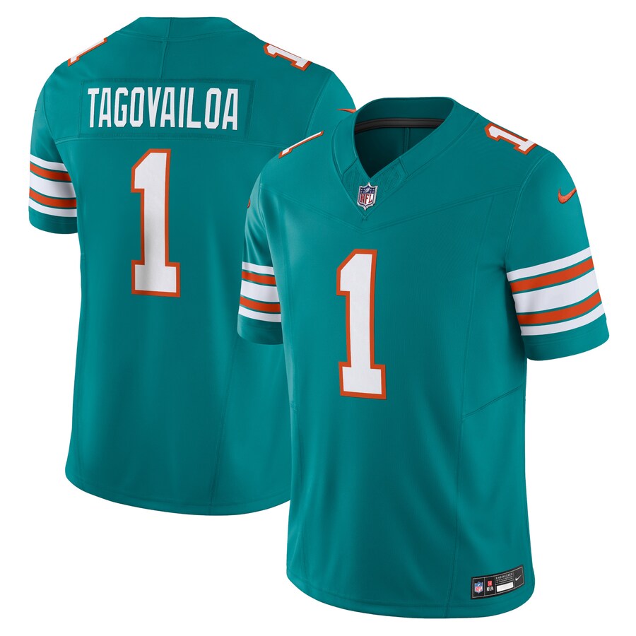 Men's Miami Dolphins Tua Tagovailoa Nike Aqua Vapor F.U.S.E. Limited Jersey - Jersey