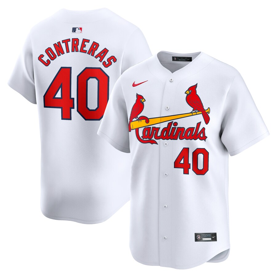 Men's St. Louis Cardinals Willson Contreras Nike White Home Limited Player Jersey - Jersey