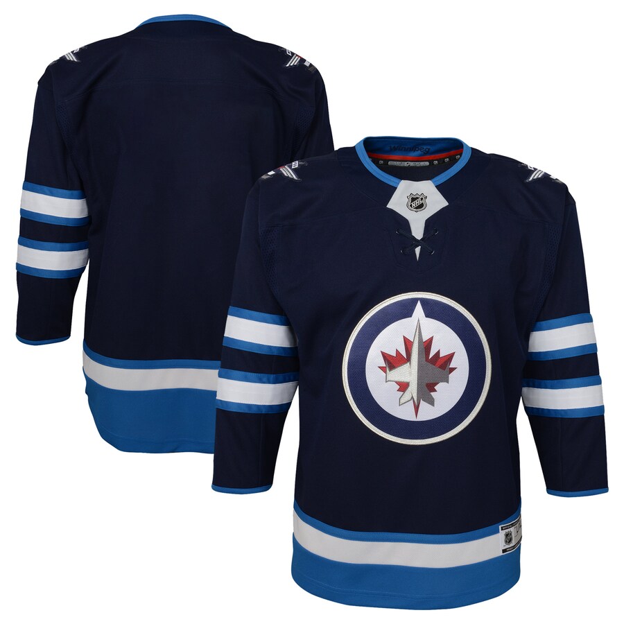 Youth Winnipeg Jets Navy Home Premier Jersey - Jersey