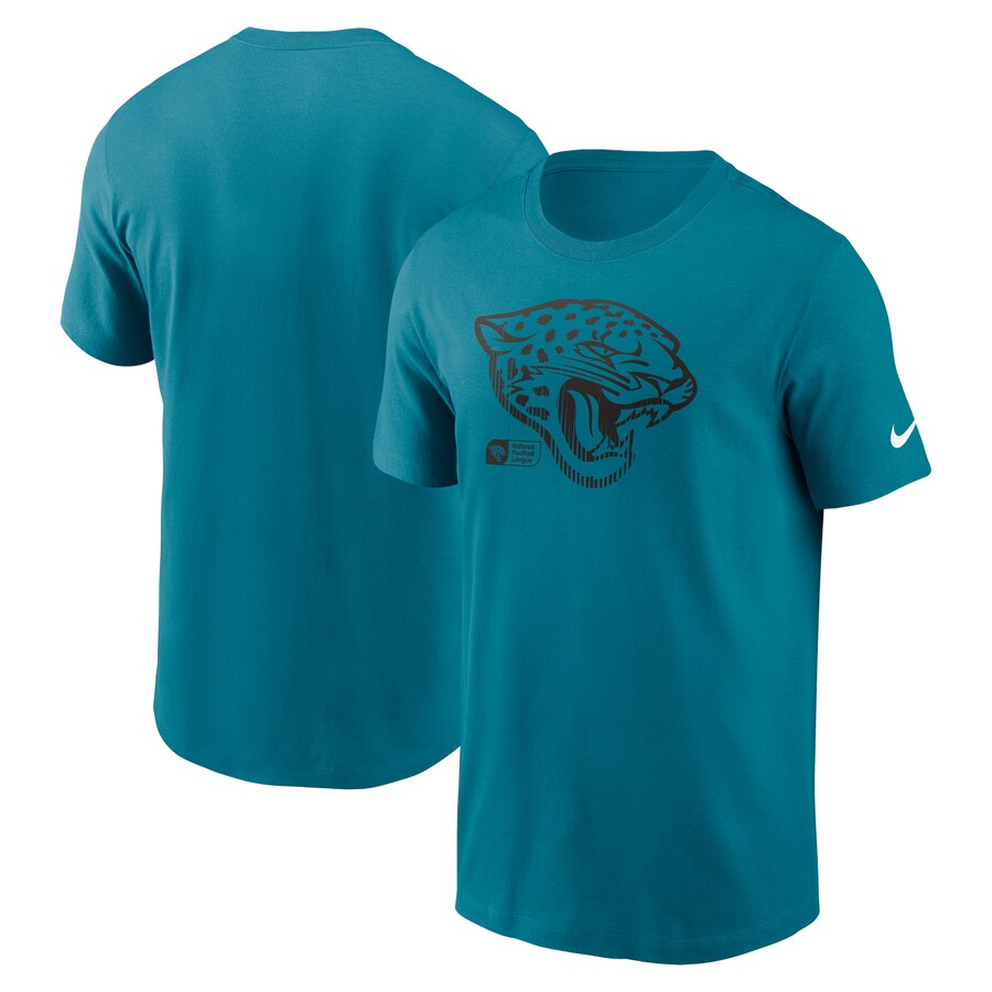 Men's Jacksonville Jaguars Nike Teal Faded Essential T-Shirt - Jersey