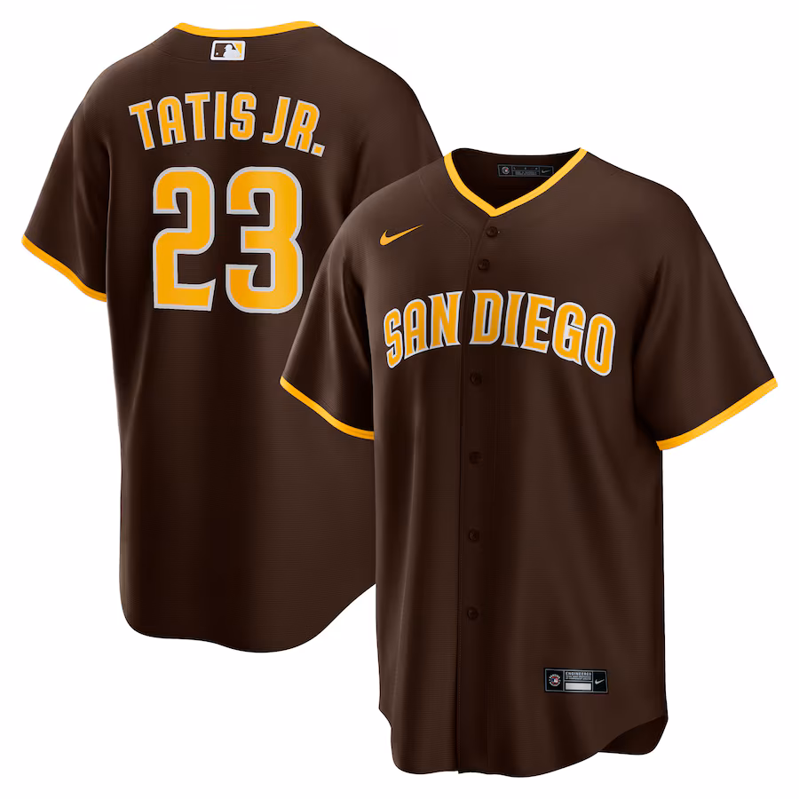 Men's San Diego Padres Fernando Tatis Jr. Nike Brown Alternate Replica Player Jersey - Jersey