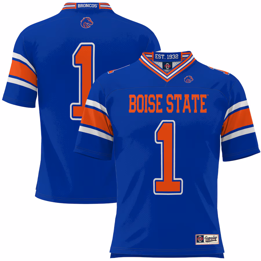 Youth GameDay Greats #1 Royal Boise State Broncos Football Jersey - Jersey