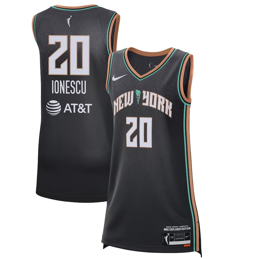 Women's New York Liberty Sabrina Ionescu Nike Black 2021 Explorer Edition Victory Player Jersey - Jersey