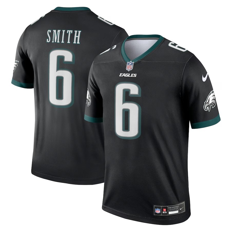 Men's Philadelphia Eagles DeVonta Smith Nike Black Alternate Legend Player Performance Top - Jersey