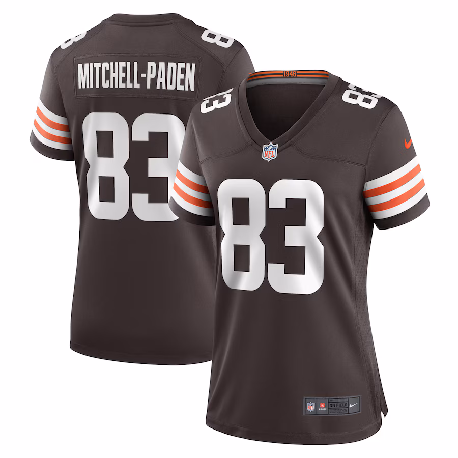Women's Cleveland Browns Zaire Mitchell-Paden Nike  Brown Team Game Jersey - Jersey