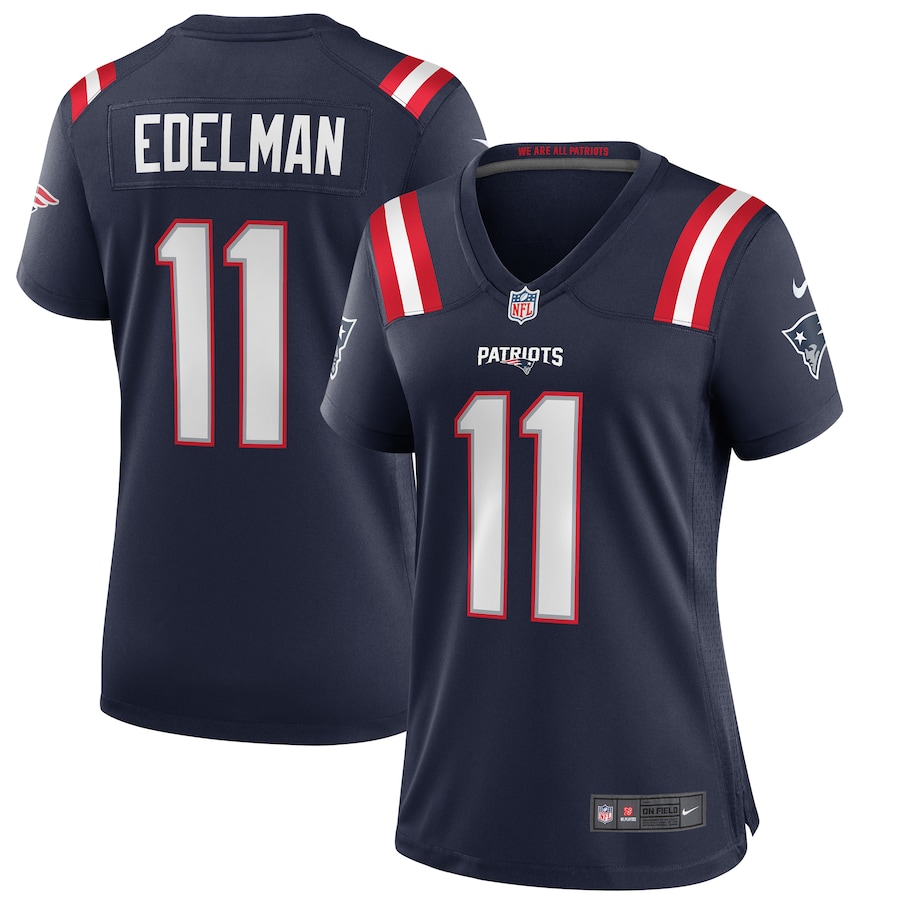 Women's New England Patriots Julian Edelman Nike Navy Game Jersey - Jersey