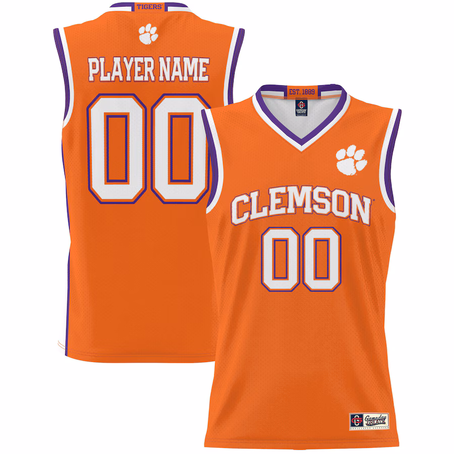 Clemson Tigers GameDay Greats Youth NIL Pick-A-Player Lightweight Basketball Jersey - Orange - Jersey