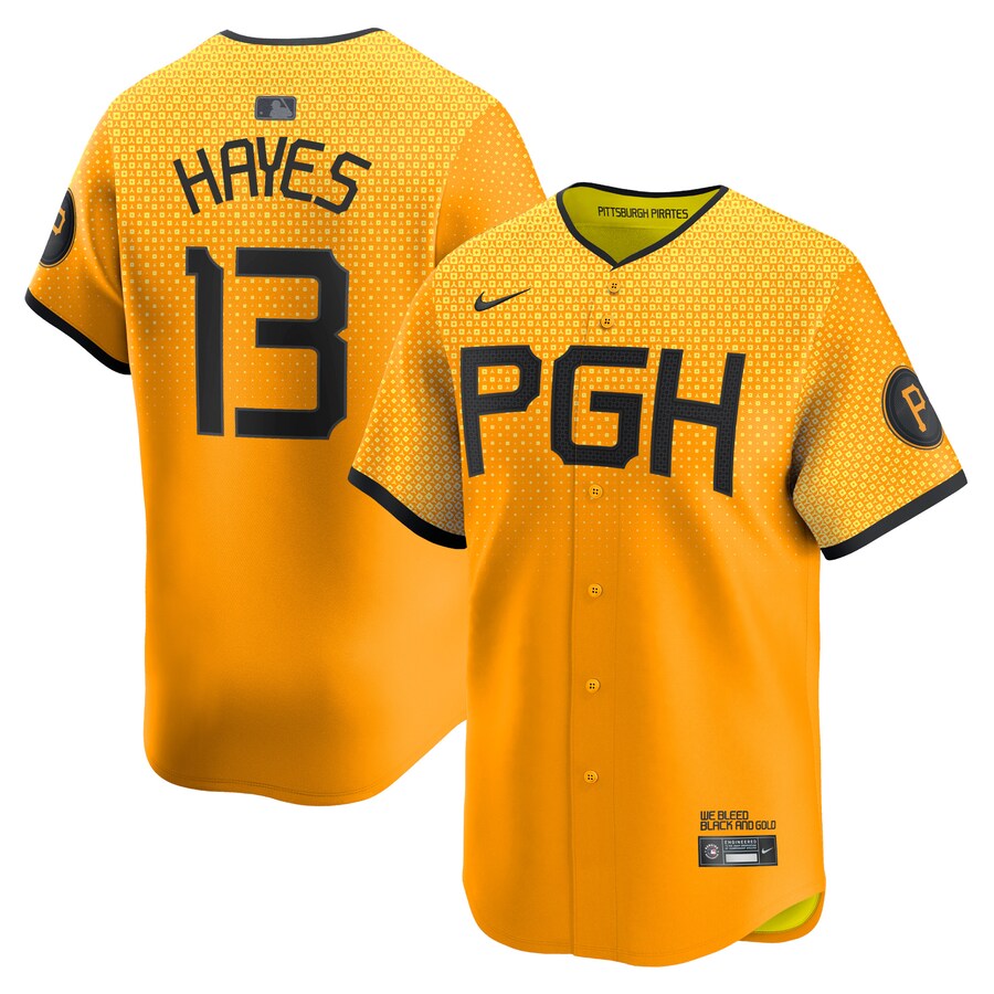 Men's Pittsburgh Pirates Ke'Bryan Hayes Nike Gold City Connect Limited Player Jersey - Jersey