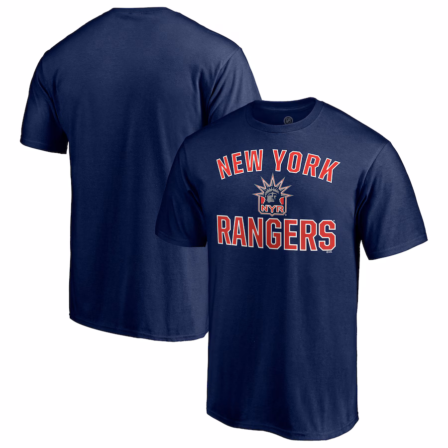 Men's New York Rangers Navy Special Edition Victory Arch T-Shirt - Jersey