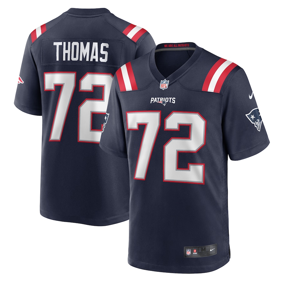 Men's New England Patriots Zach Thomas Nike Navy Game Jersey - Jersey