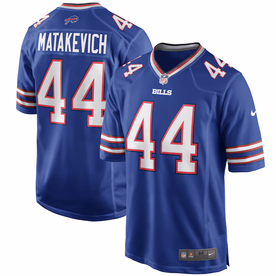 Men's Buffalo Bills Tyler Matakevich Nike Royal Game Player Jersey - Jersey