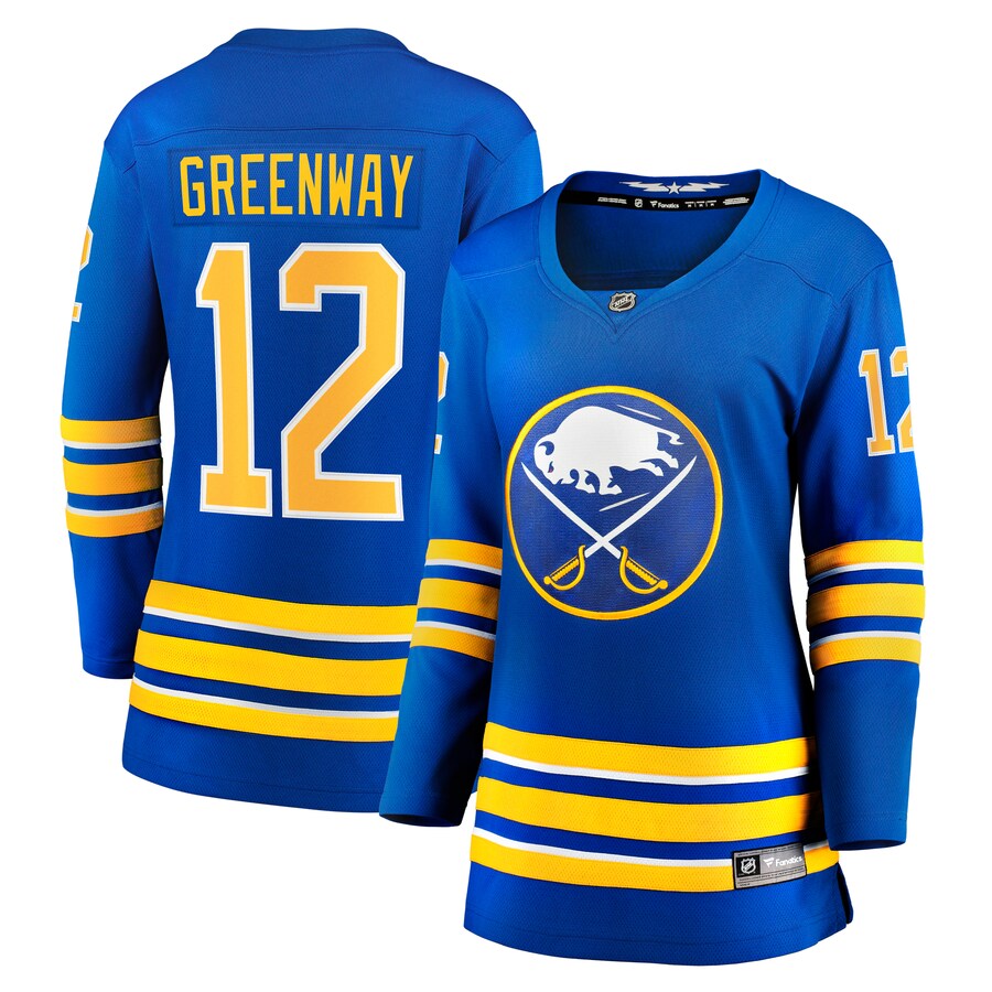 Women's Buffalo Sabres Jordan Greenway Fanatics Branded Royal Home Breakaway Jersey - Jersey