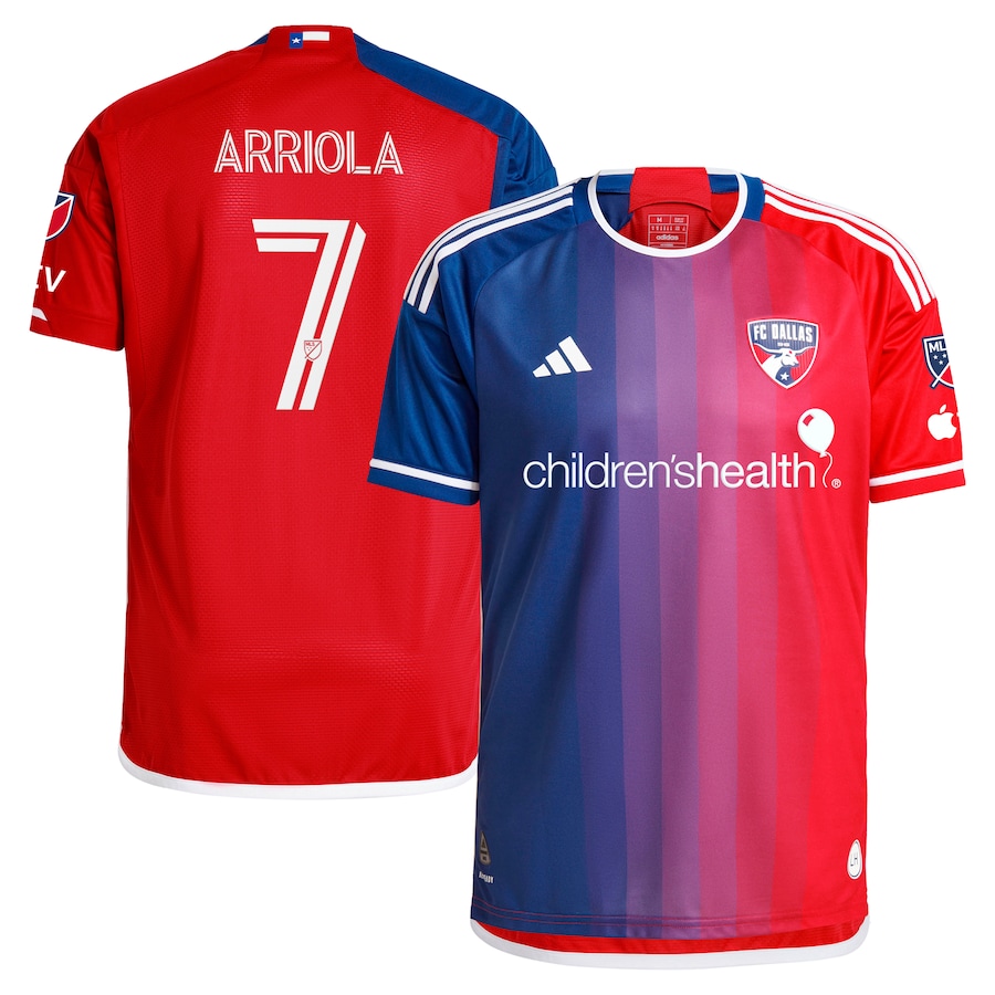 Men's FC Dallas Paul Arriola adidas Navy 2024 After Burner Authentic Player Jersey - Jersey