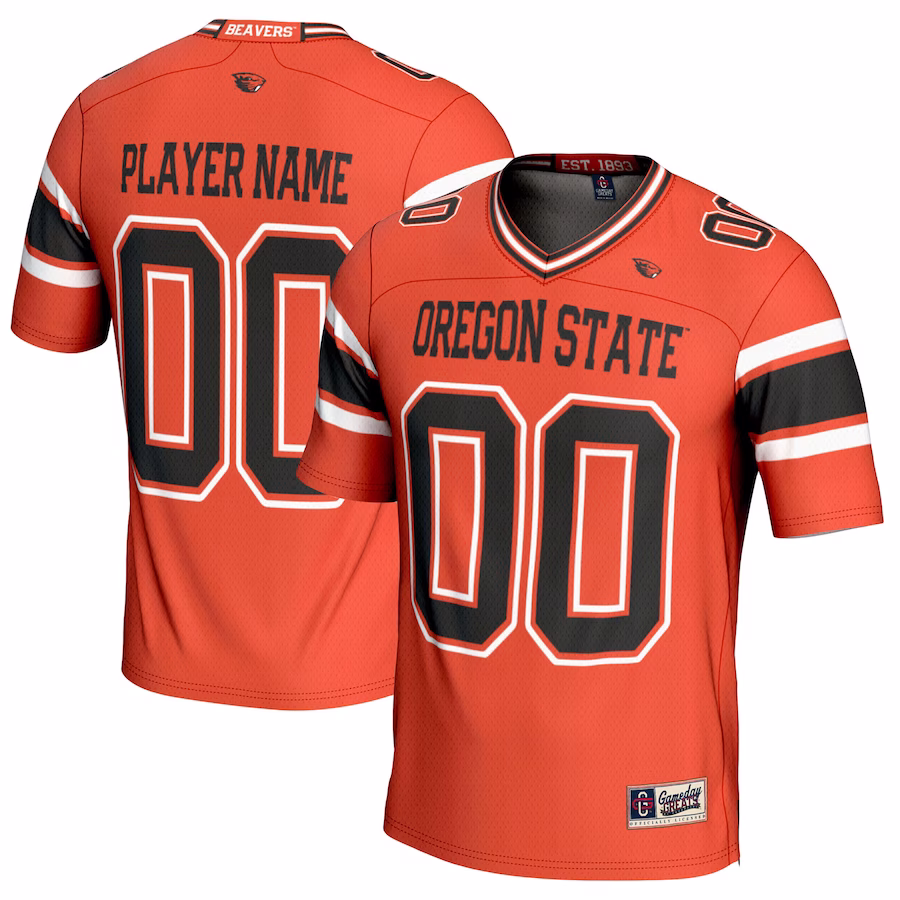 Oregon State Beavers GameDay Greats NIL Pick-A-Player Football Jersey - Orange - Jersey