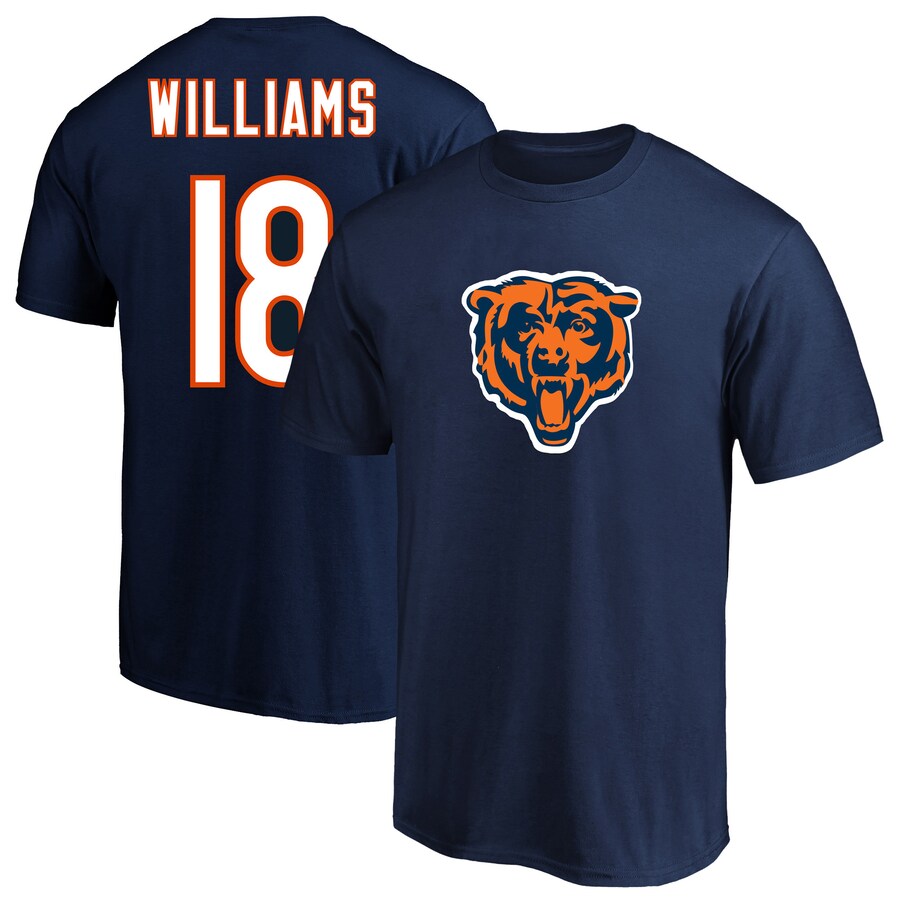 Men's Chicago Bears Caleb Williams Fanatics Navy  Big & Tall Name & Number T-Shirt - Jersey