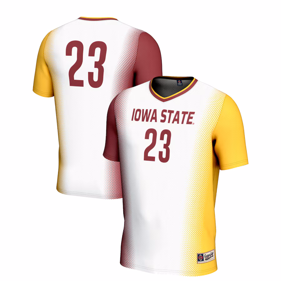 Unisex GameDay Greats #23 White Iowa State Cyclones  Lightweight Women's Soccer Jersey - Jersey