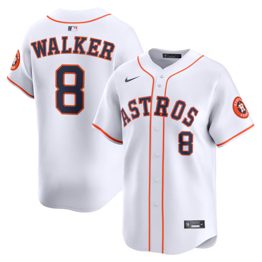 Men's Houston Astros Christian Walker Nike White Home Limited Player Jersey - Jersey