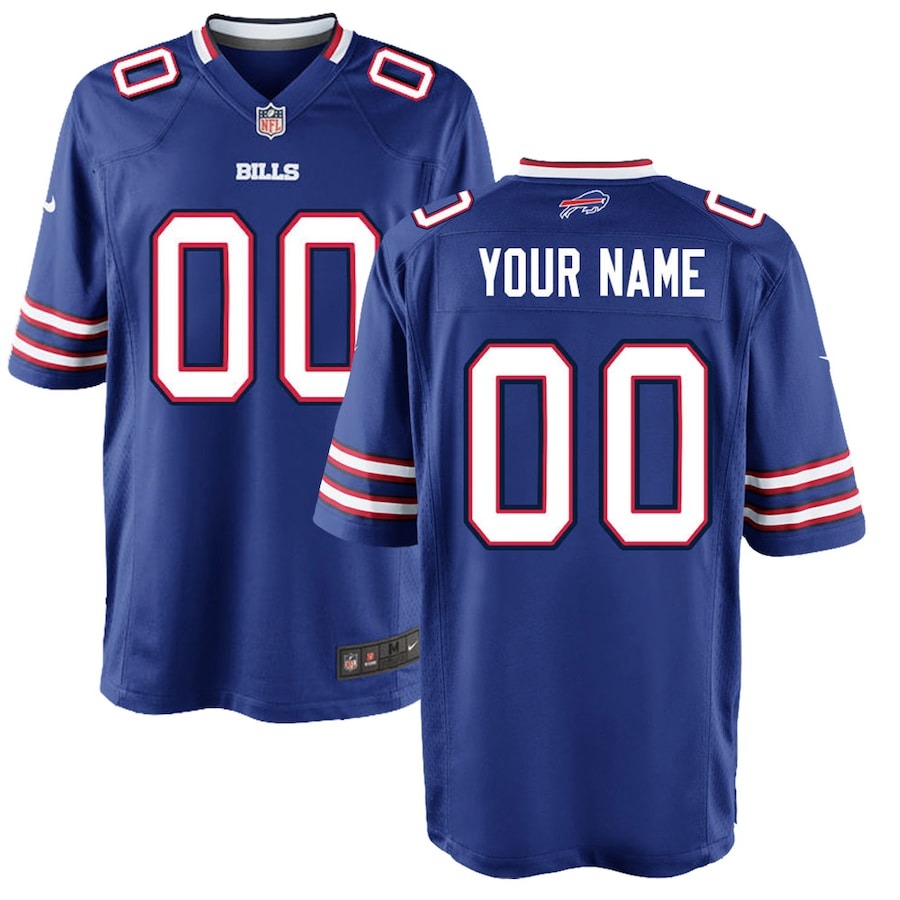 Youth Buffalo Bills Nike Royal Custom Game Jersey - Jersey