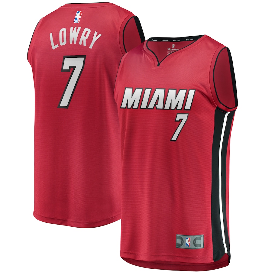 Youth Miami Heat Kyle Lowry Fanatics Red Fast Break Player Jersey - Statement Edition - Jersey