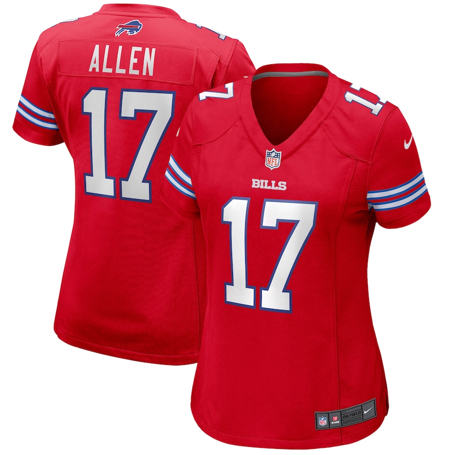 Women's Buffalo Bills Josh Allen Nike Red Alternate Game Player Jersey - Jersey