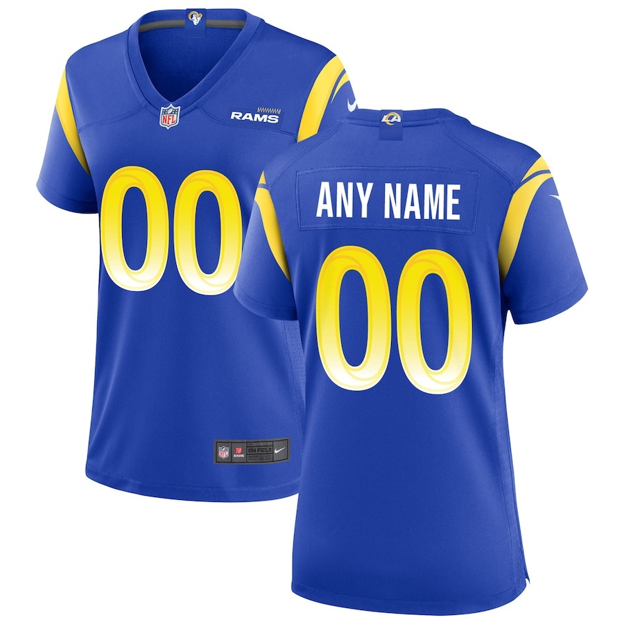 Women's Nike Los Angeles Rams Royal Custom Game Jersey - Jersey