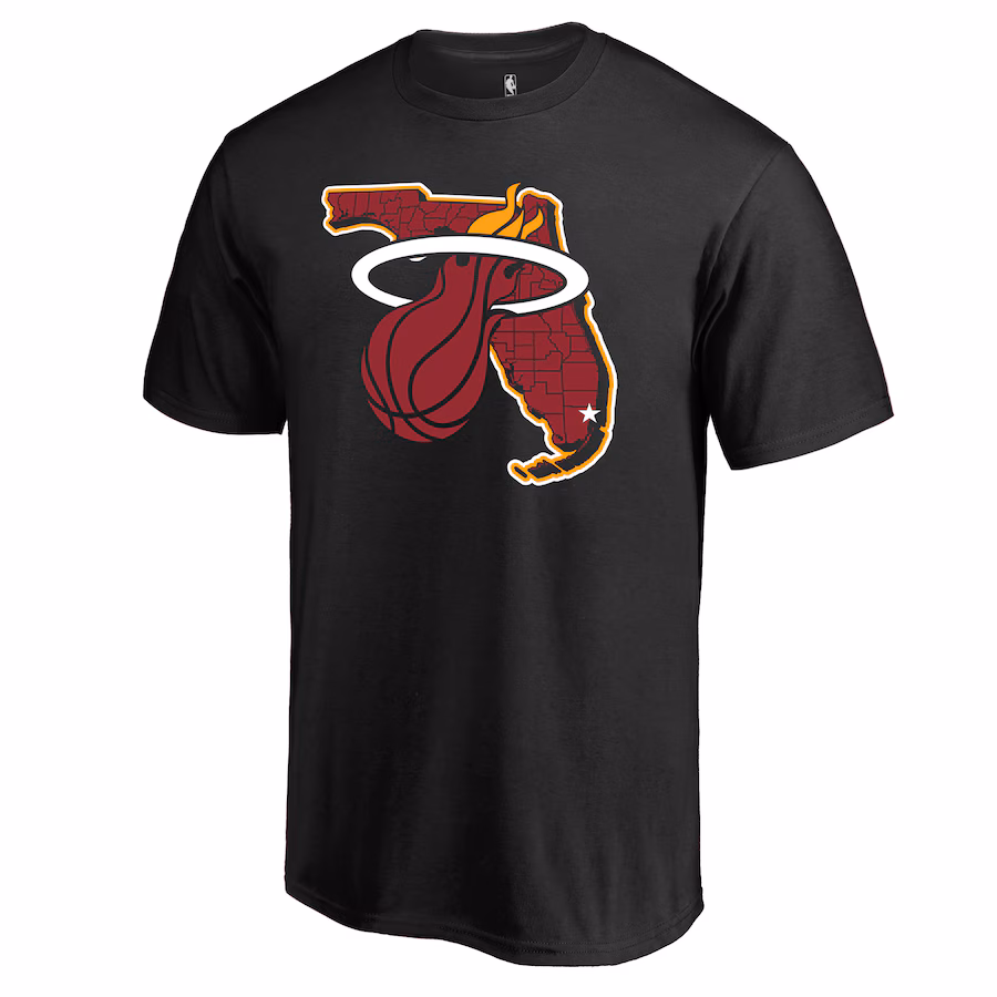 Men's Miami Heat Black Sunshine State Hometown Collection T-Shirt - Jersey