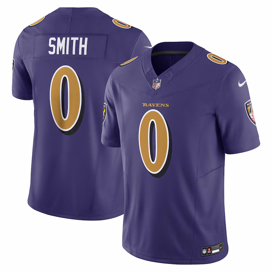 Men's Baltimore Ravens Roquan Smith Nike Purple Alternate 2 Vapor F.U.S.E. Limited Jersey - Jersey