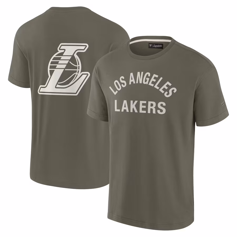 Unisex Los Angeles Lakers Fanatics Olive Elements Super Soft Short Sleeve T-Shirt - Jersey