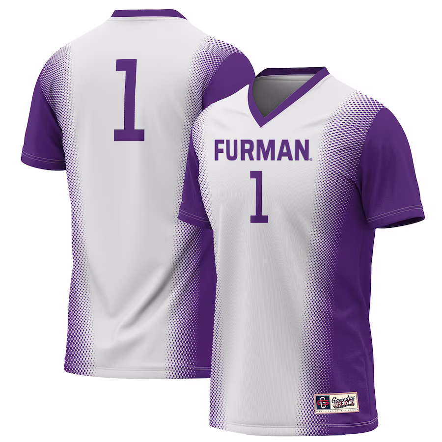 #1 Furman Paladins GameDay Greats Unisex Lightweight Soccer Jersey - White - Jersey