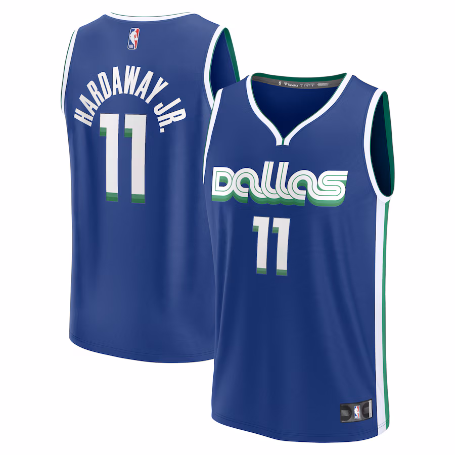 Men's Dallas Mavericks Tim Hardaway Jr. Fanatics Blue Fastbreak Jersey - City Edition - Jersey