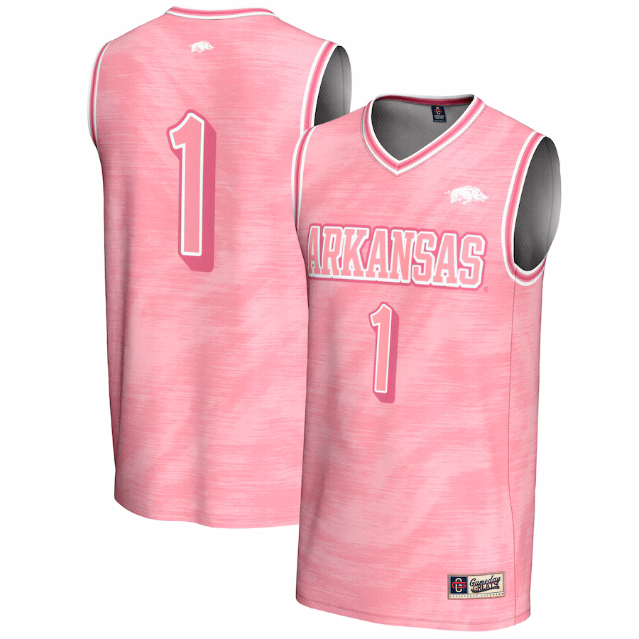 Unisex GameDay Greats #1 Pink Arkansas Razorbacks Lightweight Basketball Jersey - Jersey