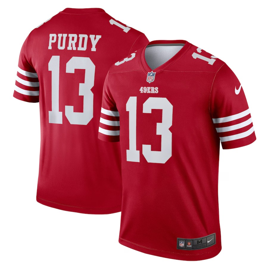 Men's San Francisco 49ers Brock Purdy Nike Scarlet Team Legend Jersey - Jersey