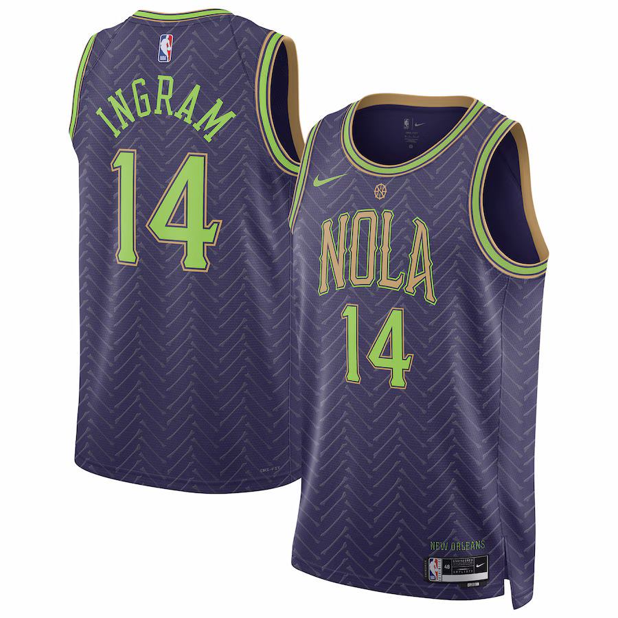 Unisex New Orleans Pelicans Brandon Ingram Nike Purple 2024/25 Swingman Player Jersey - City Edition - Jersey