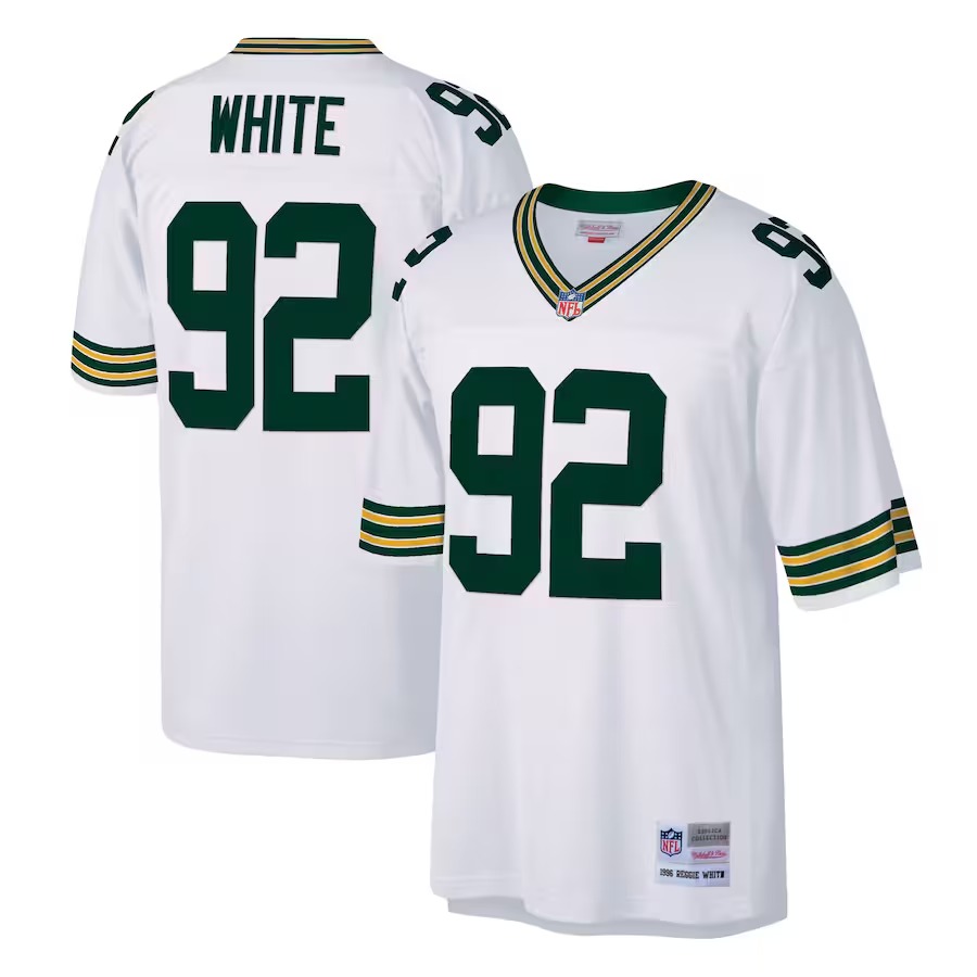 Men's Green Bay Packers Reggie White Mitchell & Ness White Legacy Replica Jersey - Jersey