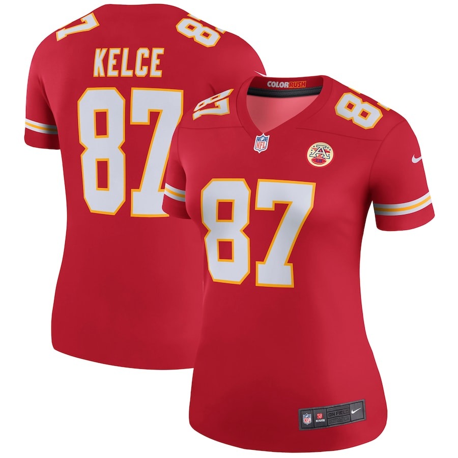 Women's Kansas City Chiefs Travis Kelce Nike Red Legend Jersey - Jersey