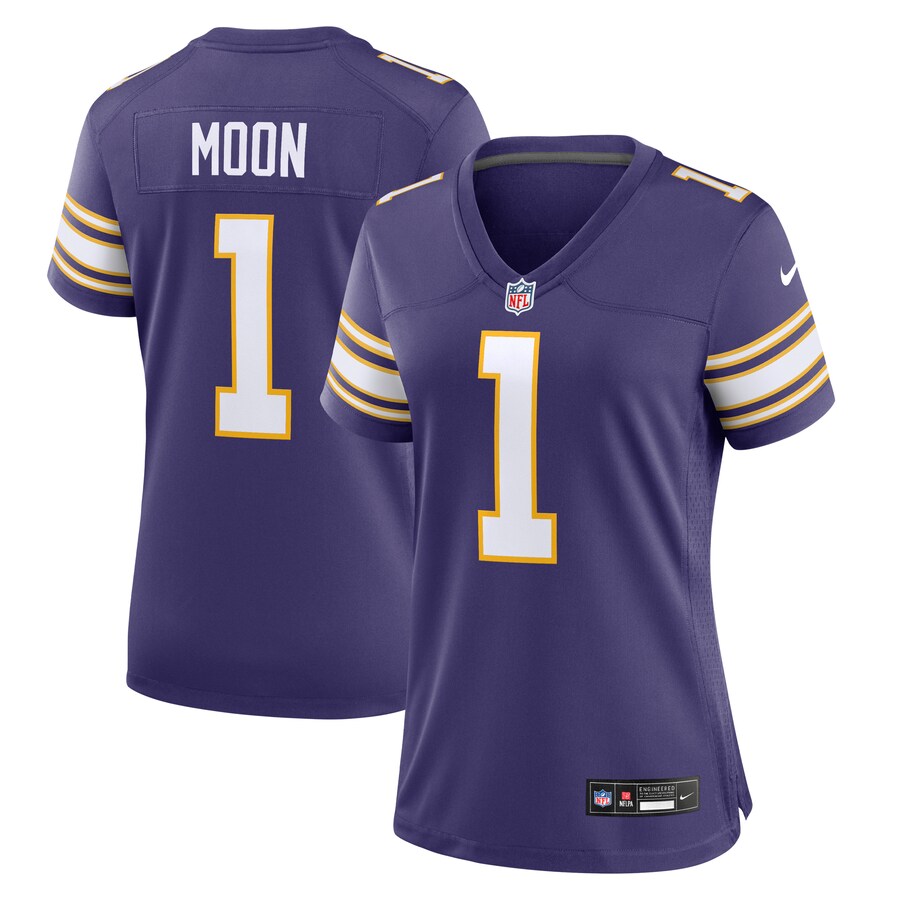 Women's Minnesota Vikings Warren Moon Nike Purple Classic Retired Player Game Jersey - Jersey