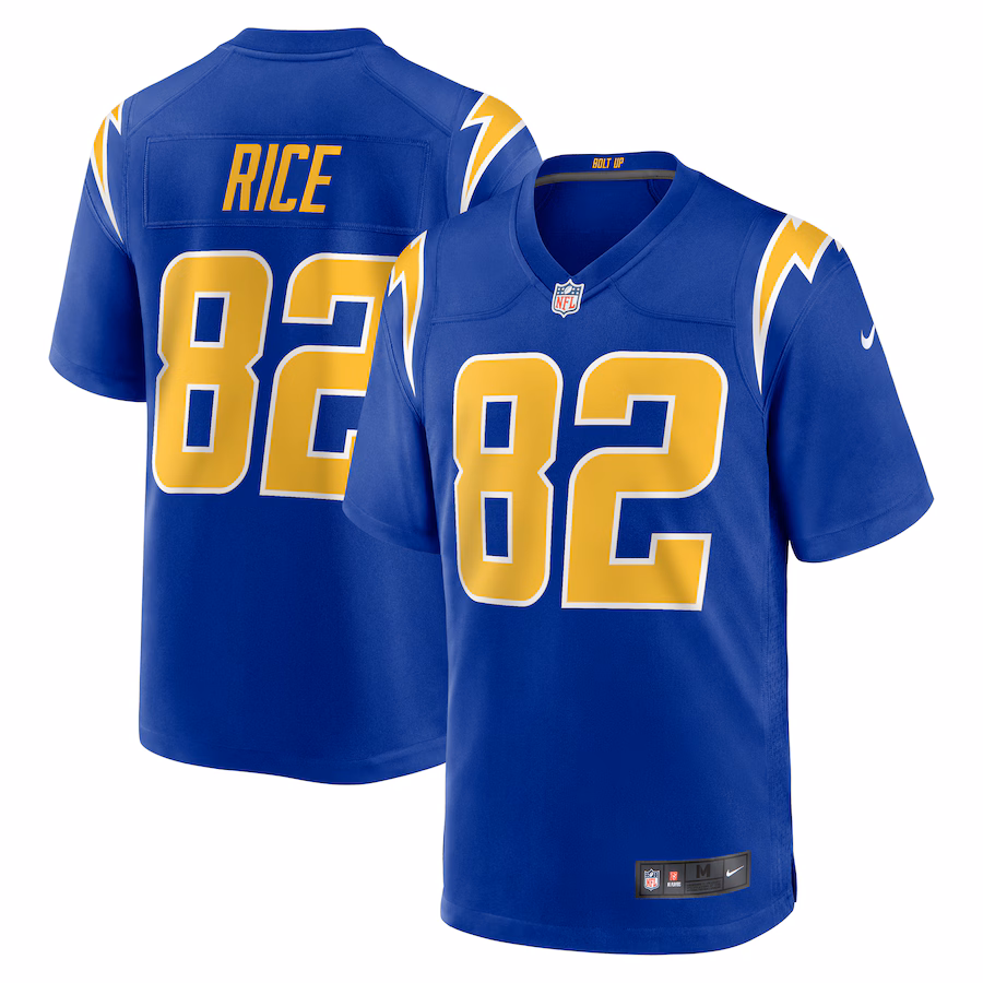 Men's Los Angeles Chargers Brenden Rice Nike Royal 2nd Alternate Game Player Jersey - Jersey