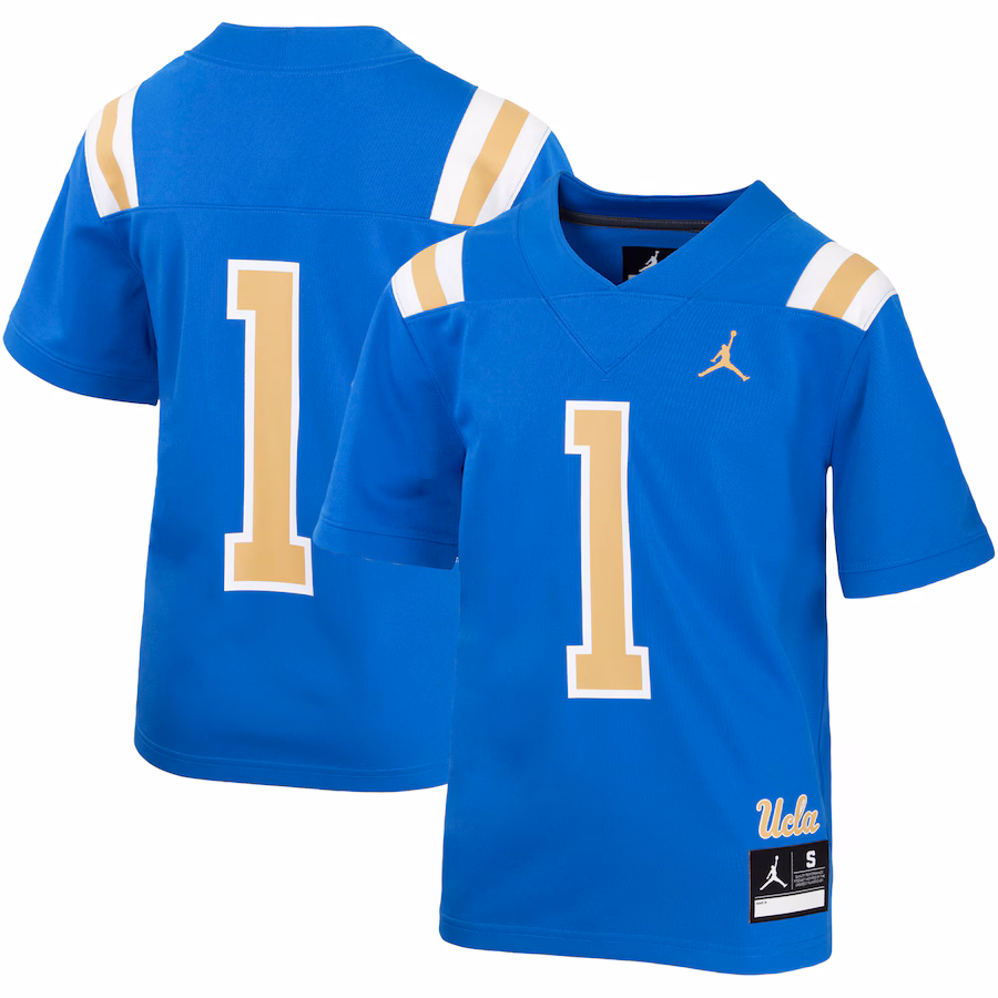 Youth Jordan Brand #1 Blue UCLA Bruins Untouchable Football Jersey - Jersey