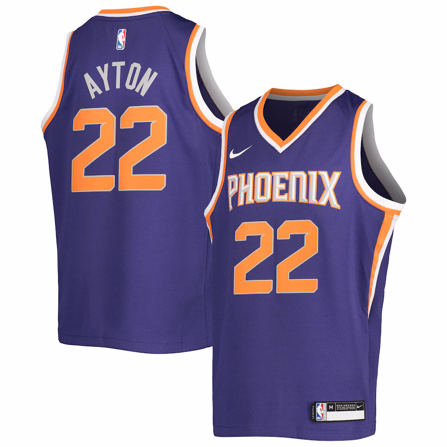 Youth Phoenix Suns Deandre Ayton Nike Purple Swingman Jersey - Icon Edition - Jersey