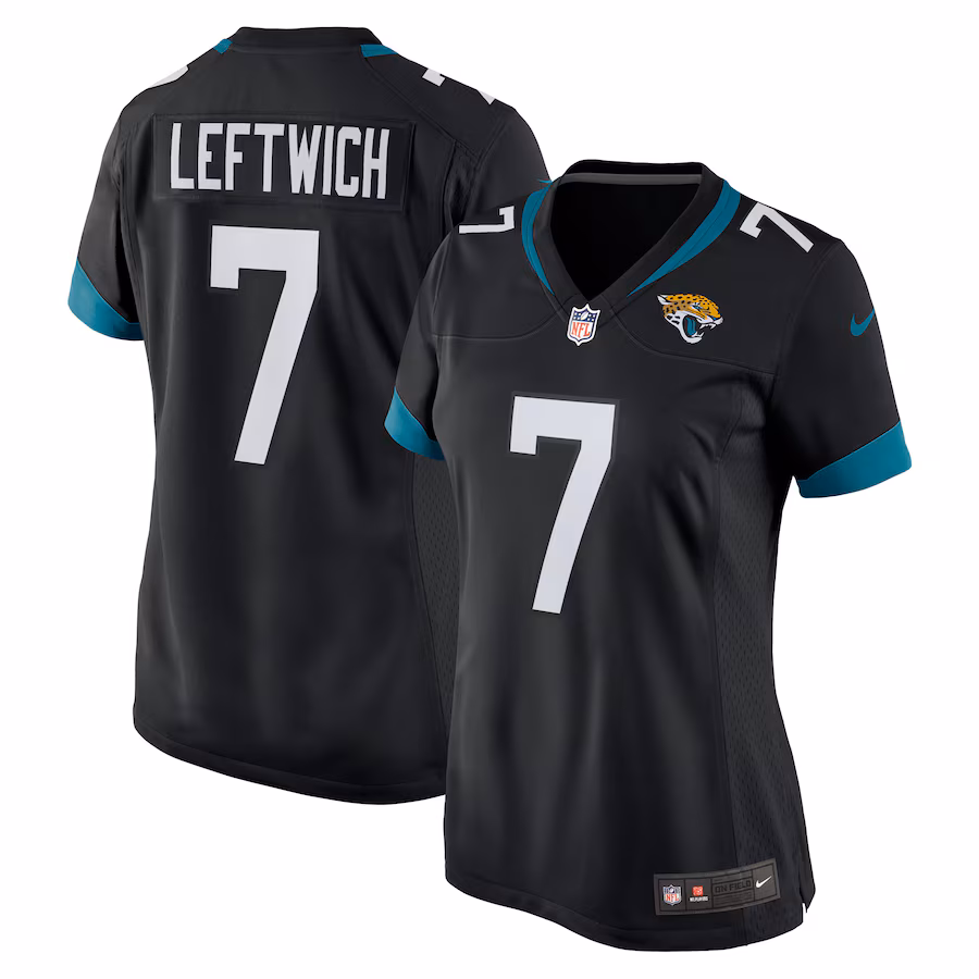 Women's Jacksonville Jaguars Byron Leftwich Nike Black Alternate Retired Player Game Jersey - Jersey