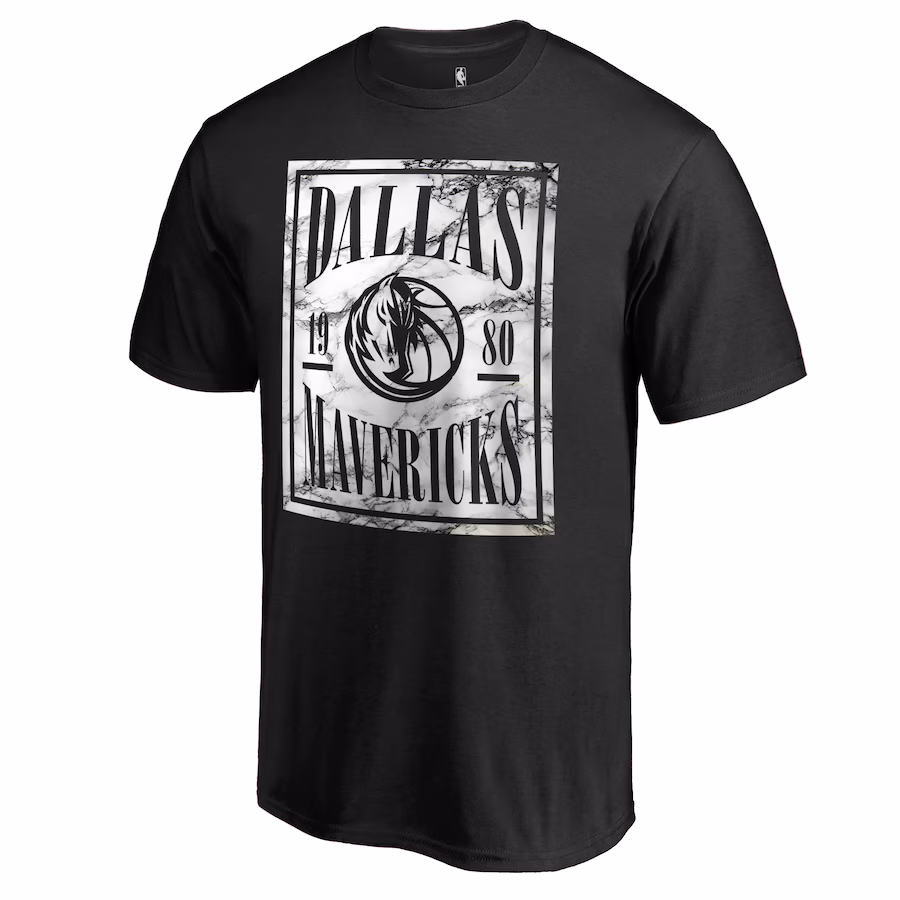 Men's Dallas Mavericks Black Court Vision T-Shirt - Jersey